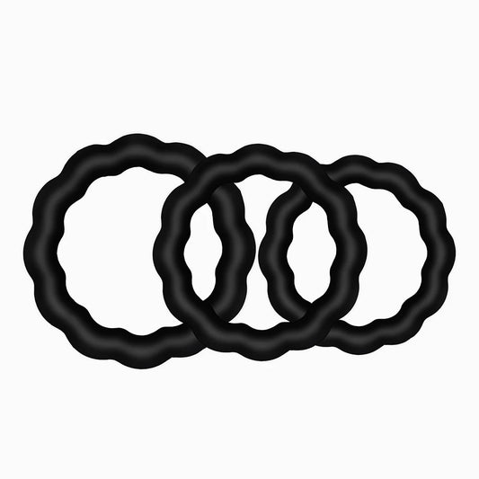 3 Pcs Cock Ring Delay Ejaculation Adult Toys for Men Dick Enlargement Silicone Penis Ring Sex Toys for Men Stronger Erection