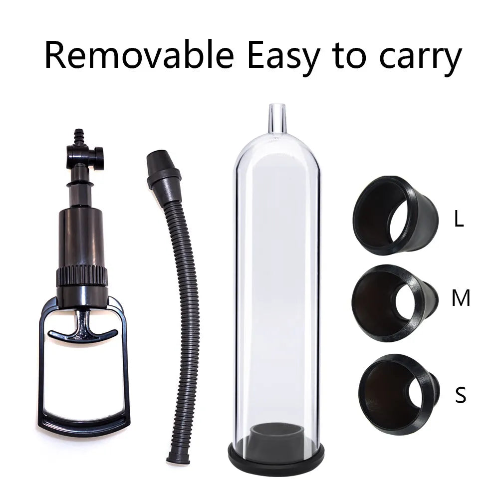 Male Penis Pump Penis Enlargement Vacuum Dick Extender Sex Toy for Man Cock Increase Length Enlarger Erotic Adult Sexy Products