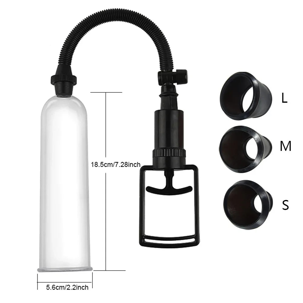 Male Penis Pump Penis Enlargement Vacuum Dick Extender Sex Toy for Man Cock Increase Length Enlarger Erotic Adult Sexy Products